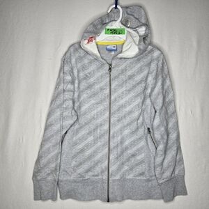HBC Olympics Boys Gray Hooded Front Zipper Sweatshirt Size 7/8